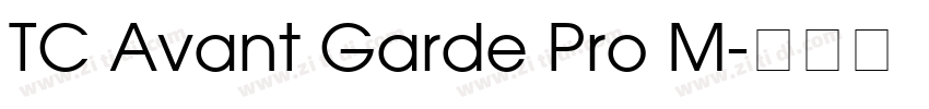 TC Avant Garde Pro M字体转换
